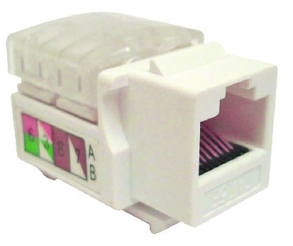 Jack Categoría 6 KEYSTONE Color Blanco (230300) - Brobotix Jack Categoría 6 KEYSTONE Color Blanco (230300) - Brobotix